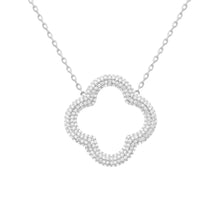 14K GOLD DIAMOND PHOEBE CLOVER NECKLACE