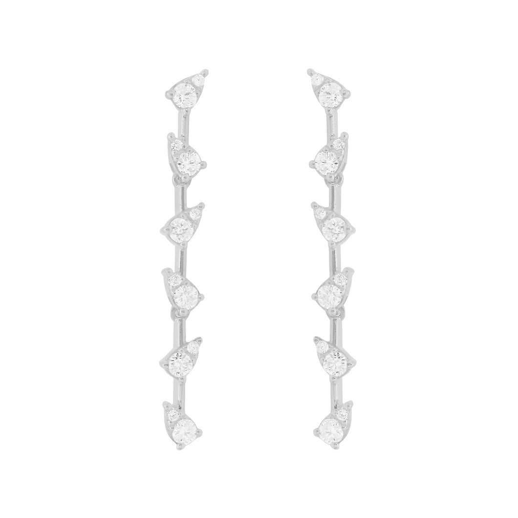 14K GOLD DIAMOND BROOKE EARRINGS