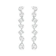 14K GOLD DIAMOND LARGE VICTORIA EARRINGS