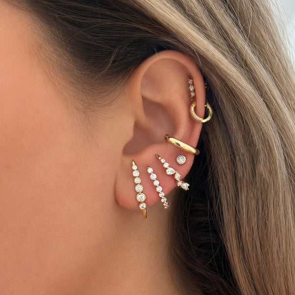 14K GOLD DIAMOND KACEY EARRING
