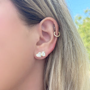 14K GOLD LAB GROWN DIAMOND JANEY STUDS