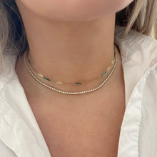 14K GOLD ANNA MALACHITE LINK NECKLACE