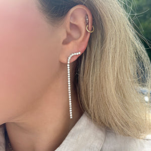 14K GOLD DIAMOND BELLE EARRINGS