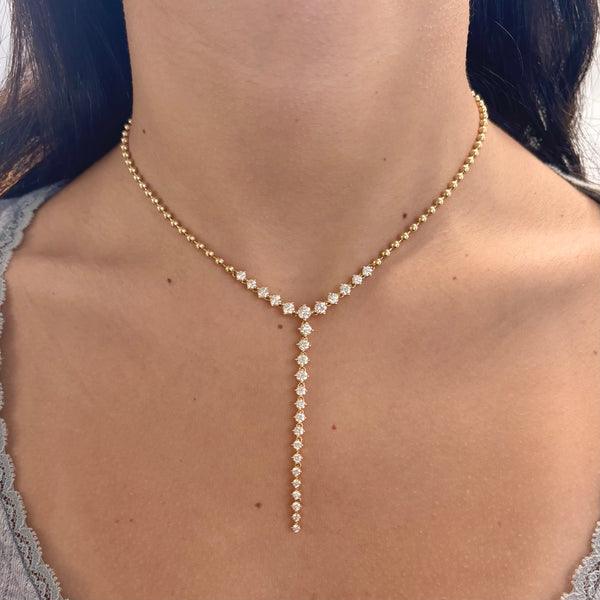 14K GOLD DIAMOND LEIGH LARIAT