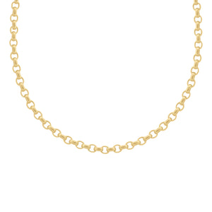 14K GOLD 16" ROLO CHAIN NECKLACE