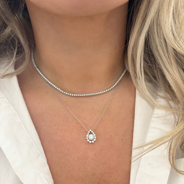 14K GOLD DIAMOND AUBREY PEAR NECKLACE