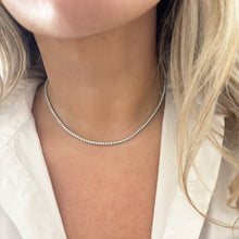 14K GOLD 5.00 CT DIAMOND CLASSIC TENNIS NECKLACE