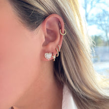 14K GOLD DIAMOND DEBRA HEART STUDS