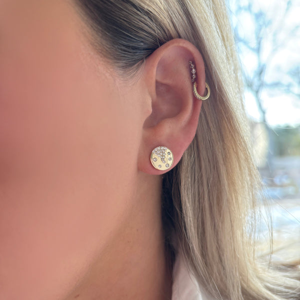 14K GOLD DIAMOND CHELCEY CONFETTI STUDS