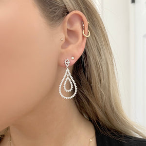 14K GOLD DIAMOND HAYDEN EARRINGS