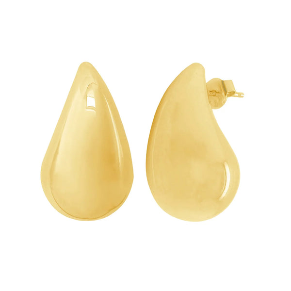 14K GOLD LARGE LUNA DROP EARRINGS
