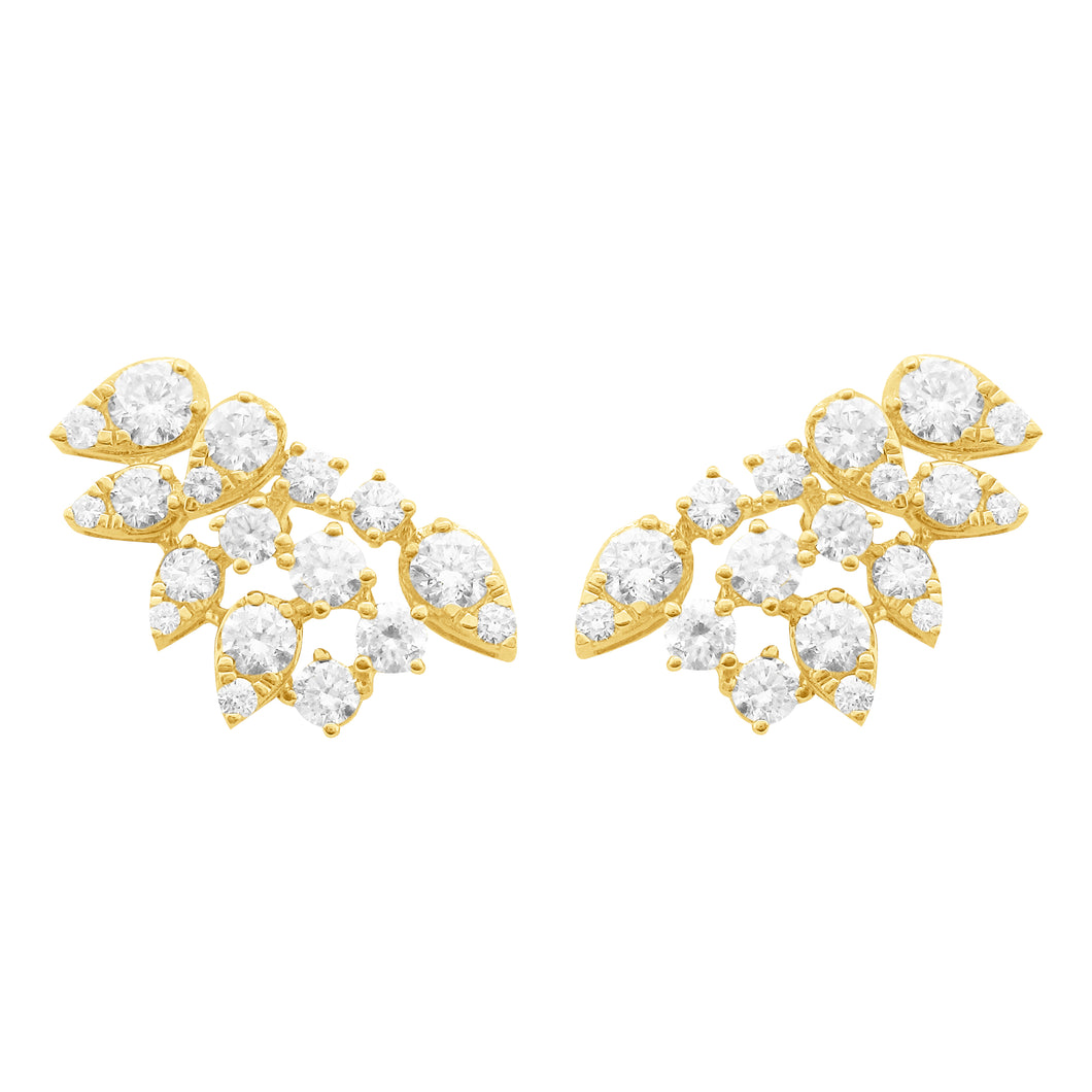 14K GOLD DIAMOND LIVI EARRINGS