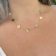 14K GOLD LARGE MEGAN CLOVER NECKLACE