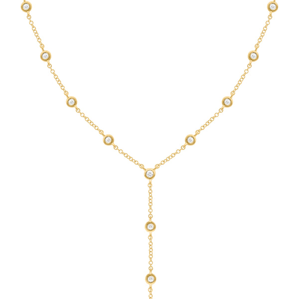 14K GOLD DIAMONDS BY THE YARD LARIAT