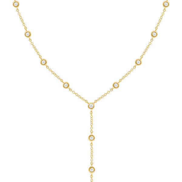 14K GOLD DIAMONDS BY THE YARD LARIAT