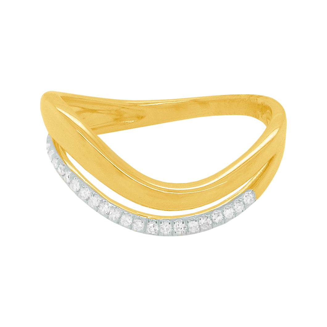 14K GOLD DIAMOND ODELIA RING