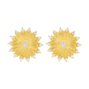 14K GOLD DIAMOND SIERRA STUDS