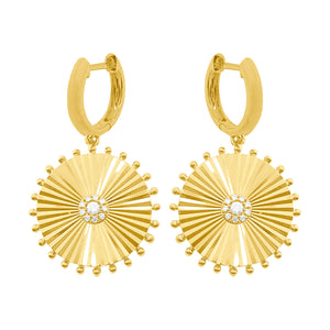 14K GOLD DIAMOND DEB EARRINGS