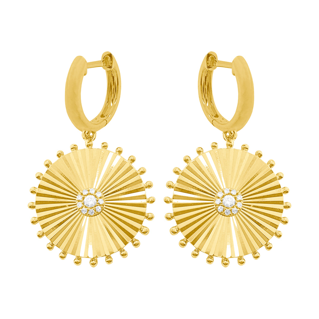 14K GOLD DIAMOND DEB EARRINGS