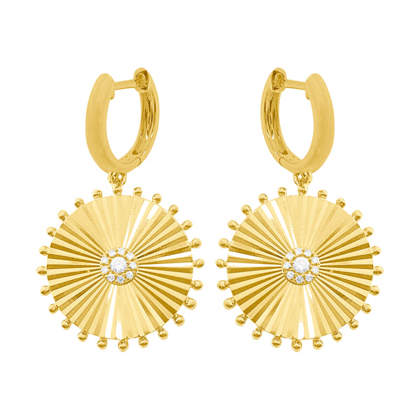 14K GOLD DIAMOND DEB EARRINGS