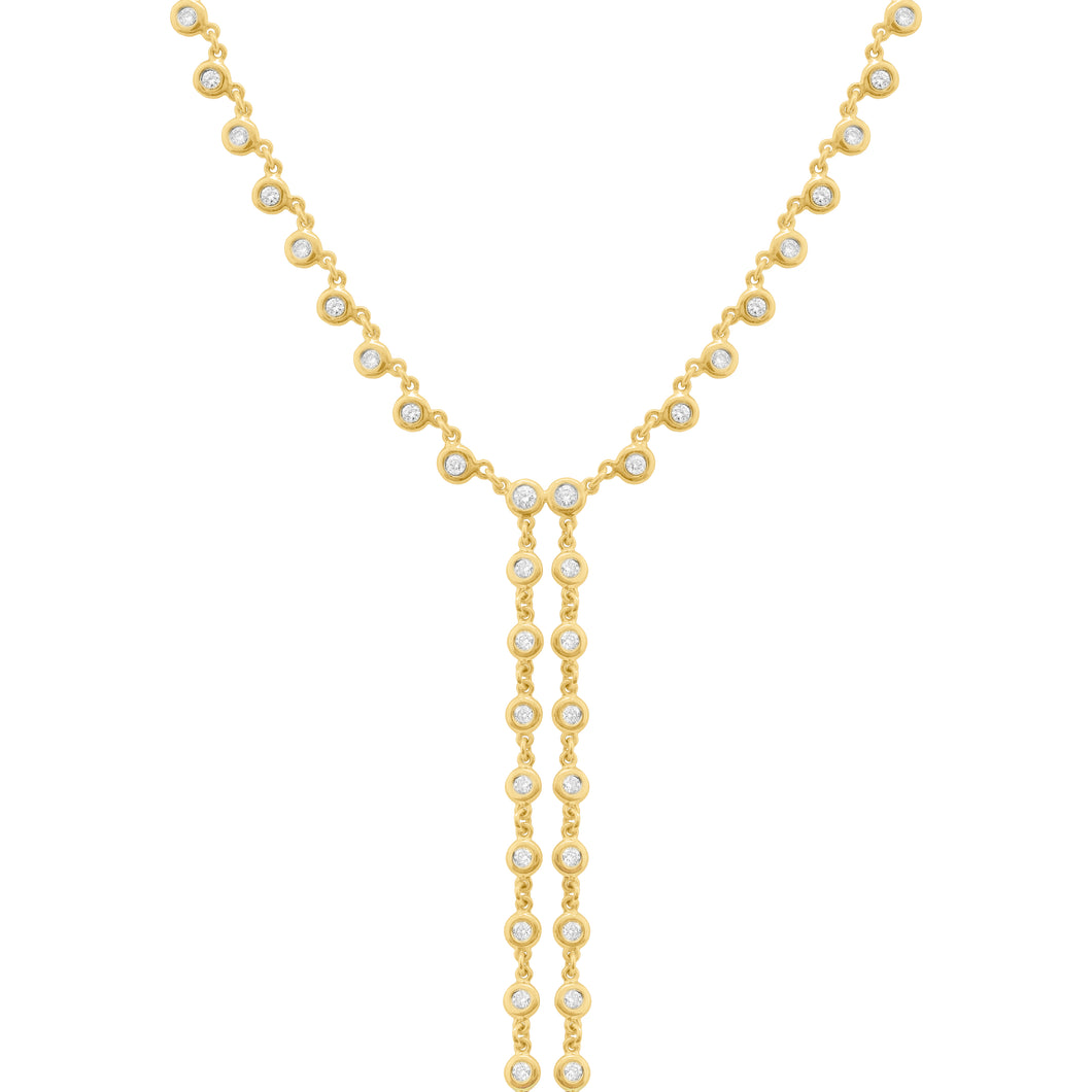 14K GOLD DIAMOND ELSIE LARIAT