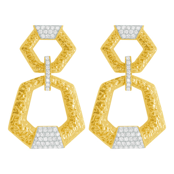 14K GOLD DIAMOND DYLAN EARRINGS