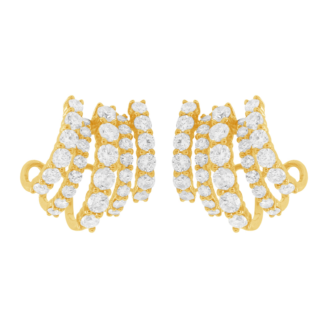 14K GOLD DIAMOND GABRIELLA EARRINGS