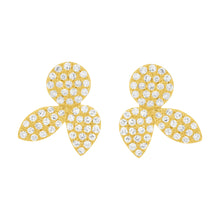 14K GOLD DIAMOND CLAIRE STUDS