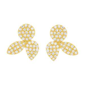 14K GOLD DIAMOND CLAIRE STUDS