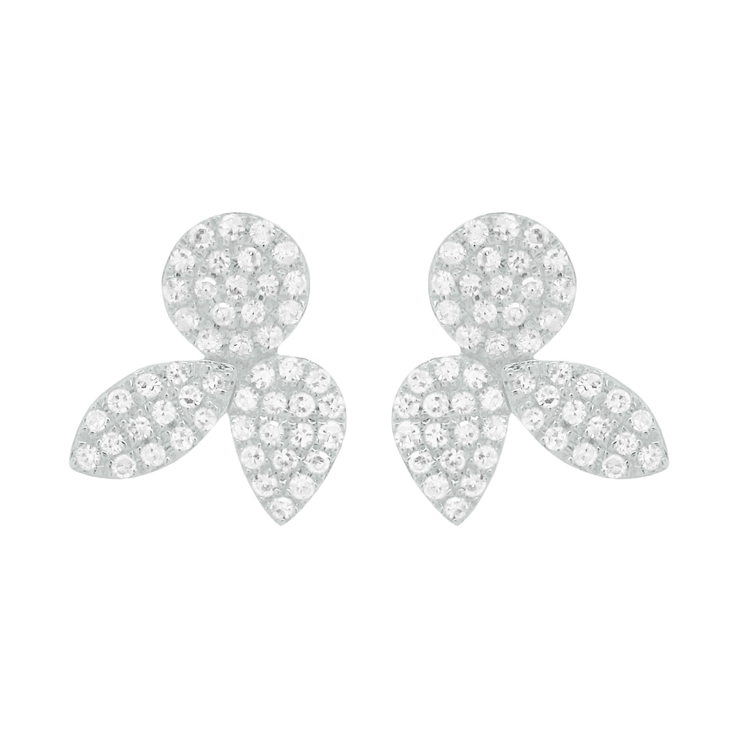 14K GOLD DIAMOND CLAIRE STUDS