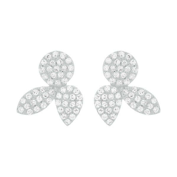 14K GOLD DIAMOND CLAIRE STUDS