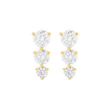 14K GOLD DIAMOND BELLE STUDS