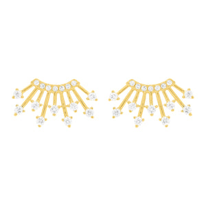 14K GOLD DIAMOND CHLOE STUDS