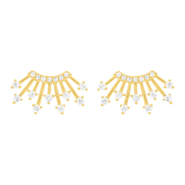 14K GOLD DIAMOND CHLOE STUDS