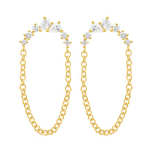 14K GOLD DIAMOND TRIXIE EARRINGS