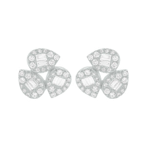 14K GOLD DIAMOND JULIA STUDS