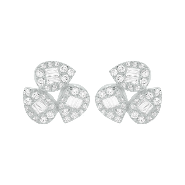 14K GOLD DIAMOND JULIA STUDS