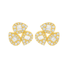 14K GOLD DIAMOND JULIA STUDS