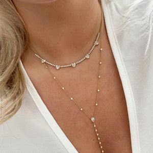 14K GOLD DIAMOND SABRINA LARIAT