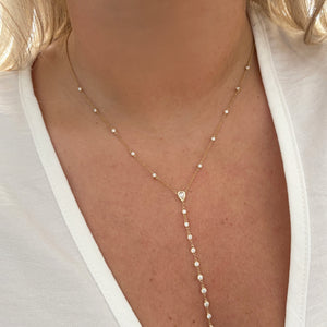 14K GOLD DIAMOND SABRINA LARIAT