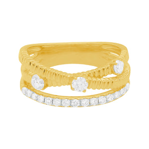 14K GOLD DIAMOND MAYA RING