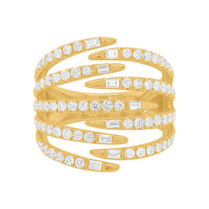 14K GOLD DIAMOND MOLLY RING