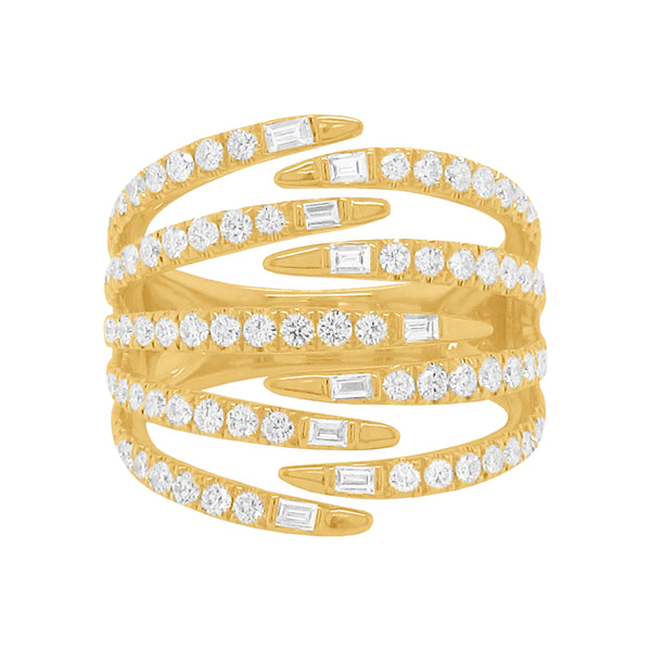 14K GOLD DIAMOND MOLLY RING