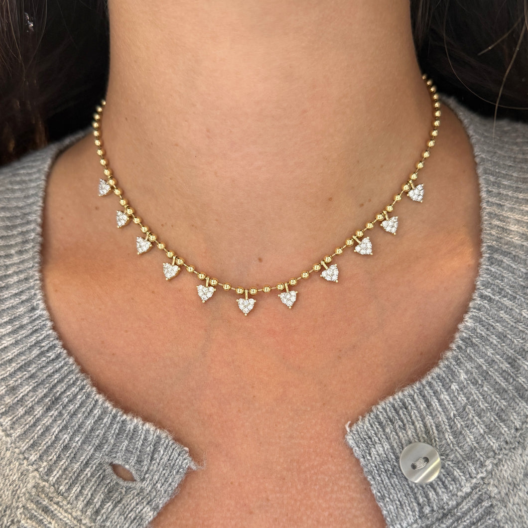 14K GOLD DIAMOND LARA NECKLACE