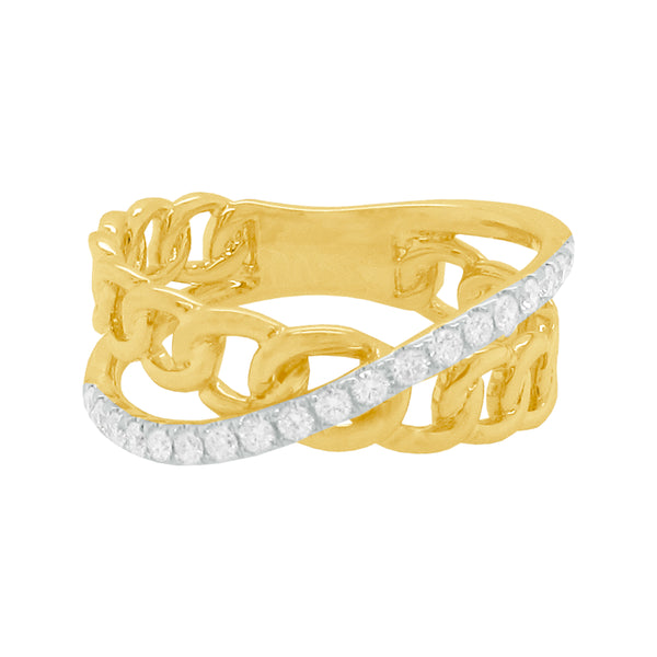 14K GOLD DIAMOND ASHLEY RING