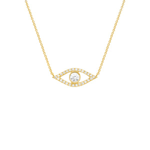 14K GOLD DIAMOND LYLA EYE NECKLACE