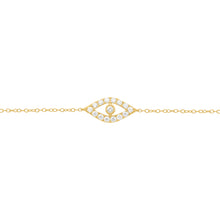 14K GOLD DIAMOND LYLA EYE BRACELET