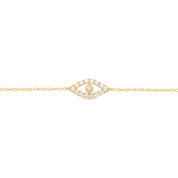 14K GOLD DIAMOND LYLA EYE BRACELET