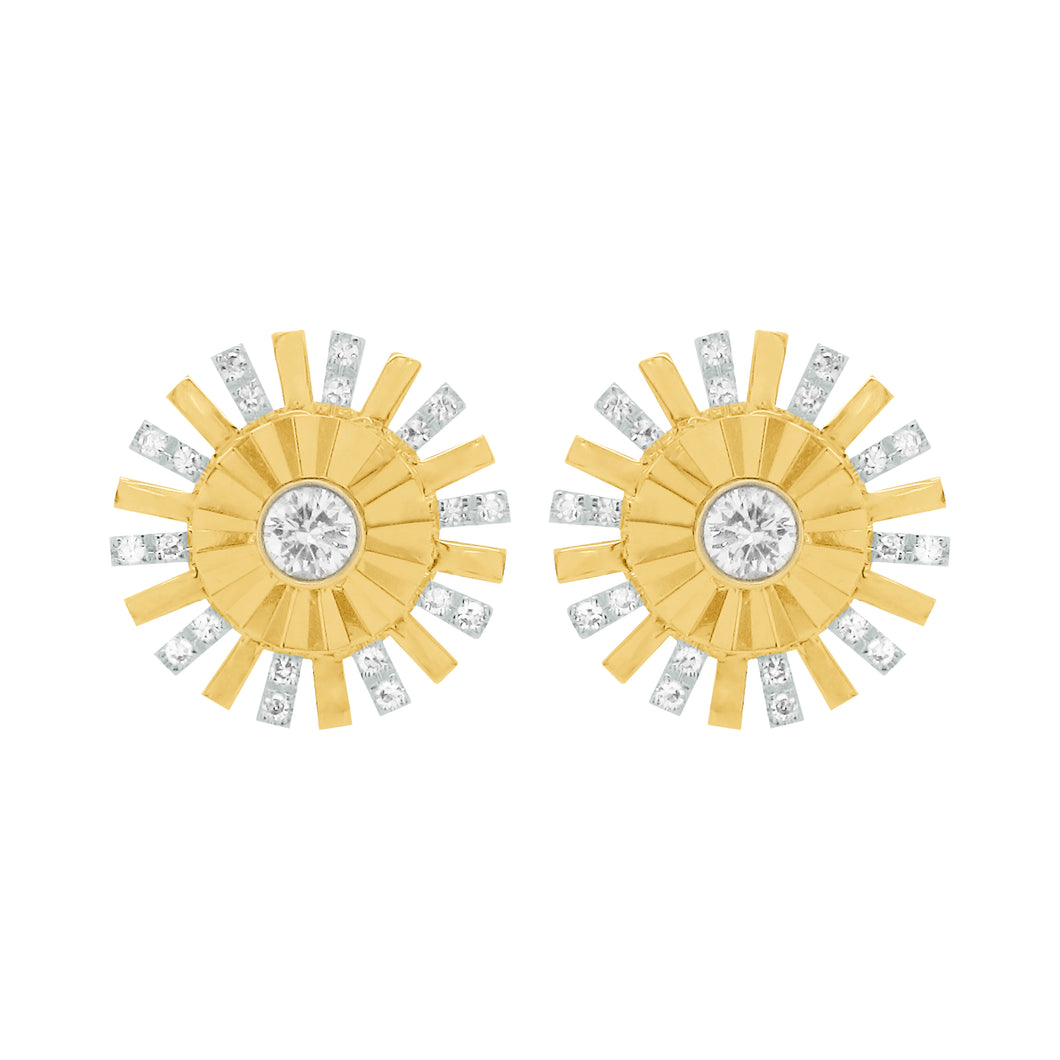 14K GOLD DIAMOND EMILY STUDS