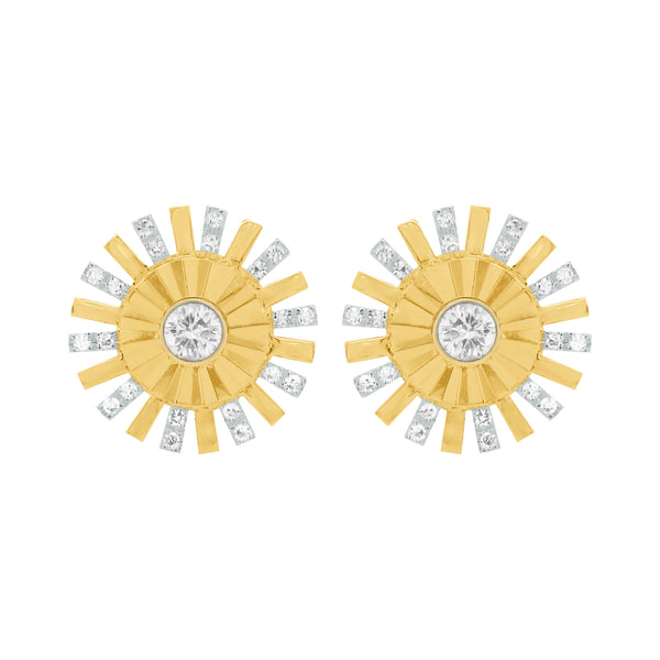 14K GOLD DIAMOND EMILY STUDS